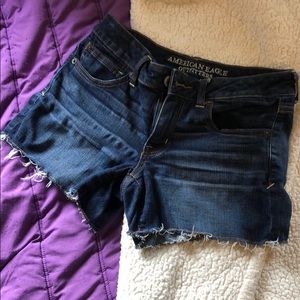 American Eagle Dark Wash Denim Shorts